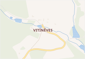 Vitíněves v obci Staré Město pod Landštejnem - mapa části obce