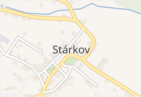 Stárkov v obci Stárkov - mapa části obce