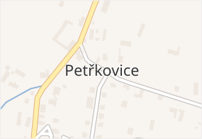 Petřkovice v obci Starý Jičín - mapa části obce