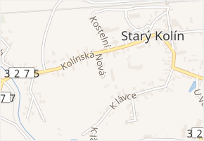 Nová v obci Starý Kolín - mapa ulice