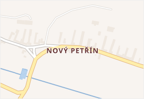 Nový Petřín v obci Starý Petřín - mapa části obce