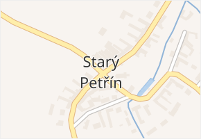 Starý Petřín v obci Starý Petřín - mapa části obce