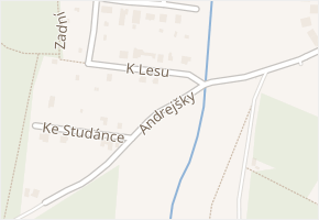 Andrejšky v obci Starý Plzenec - mapa ulice