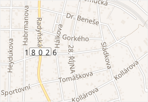 Boženy Němcové v obci Starý Plzenec - mapa ulice