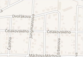 Čelakovského v obci Starý Plzenec - mapa ulice