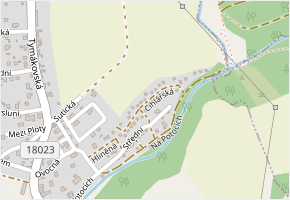 Cihlářská v obci Starý Plzenec - mapa ulice