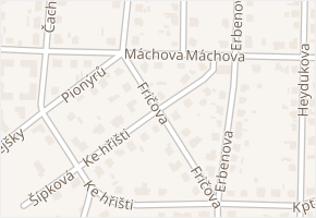 Fričova v obci Starý Plzenec - mapa ulice