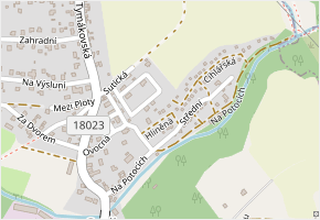 Hliněná v obci Starý Plzenec - mapa ulice