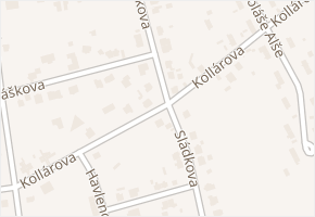 Kollárova v obci Starý Plzenec - mapa ulice