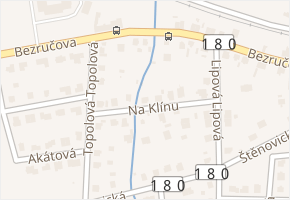 Na Klínu v obci Starý Plzenec - mapa ulice