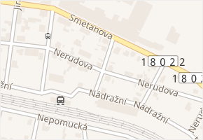 Nerudova v obci Starý Plzenec - mapa ulice