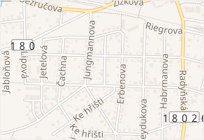 Sladkovského v obci Starý Plzenec - mapa ulice