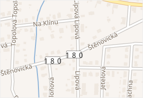 Štěnovická v obci Starý Plzenec - mapa ulice