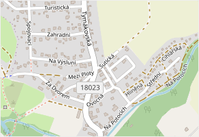 Sutická v obci Starý Plzenec - mapa ulice