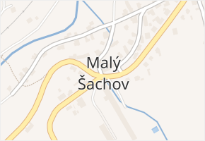 Malý Šachov v obci Starý Šachov - mapa části obce