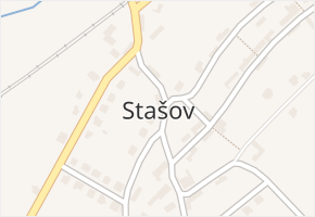 Stašov v obci Stašov - mapa části obce