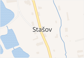 Stašov v obci Stašov - mapa části obce