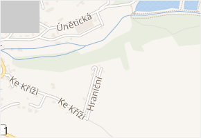 Hraniční v obci Statenice - mapa ulice
