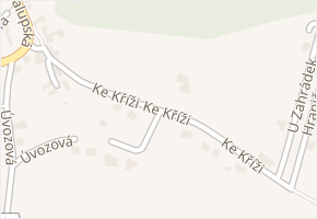 Ke Kříži v obci Statenice - mapa ulice