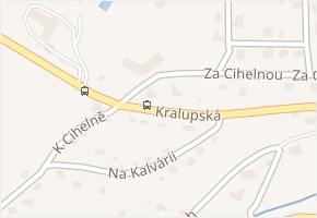 Kralupská v obci Statenice - mapa ulice