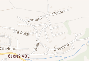 Na Skále v obci Statenice - mapa ulice