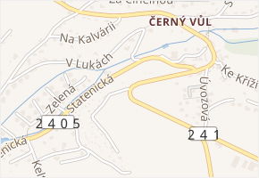 Nad Višňovkou v obci Statenice - mapa ulice