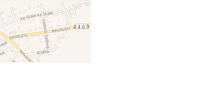 Sadová v obci Statenice - mapa ulice