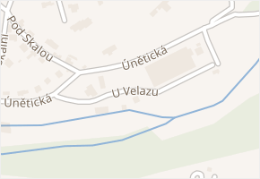 U Velazu v obci Statenice - mapa ulice