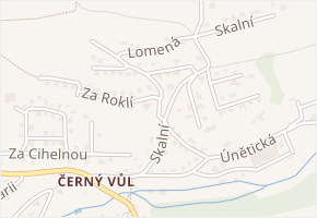 Za Roklí v obci Statenice - mapa ulice