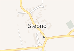Stebno v obci Stebno - mapa části obce