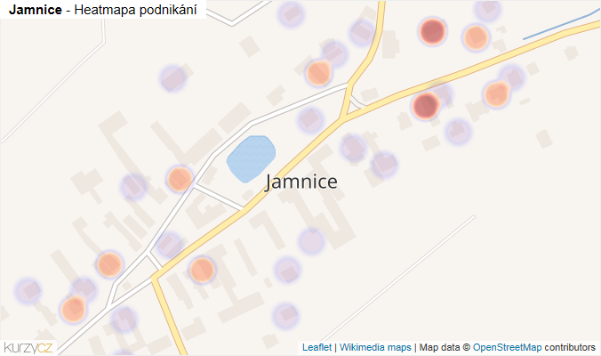 Mapa Jamnice - Firmy v části obce.