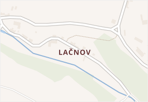 Lačnov v obci Štěchov - mapa části obce