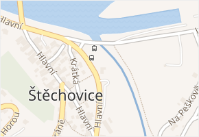 Hlavní v obci Štěchovice - mapa ulice
