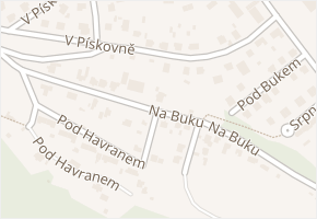 Na Buku v obci Štěchovice - mapa ulice