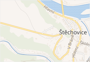 Na Pomezí v obci Štěchovice - mapa ulice