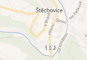 Nad Horou v obci Štěchovice - mapa ulice