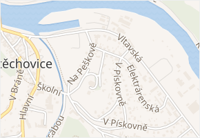 Nad Pískovnou v obci Štěchovice - mapa ulice