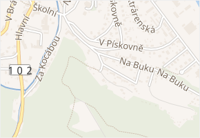 Pod Homolí v obci Štěchovice - mapa ulice