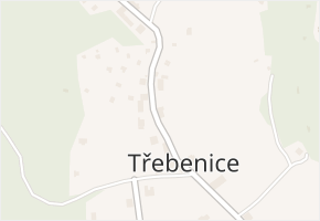 Třebenice v obci Štěchovice - mapa části obce