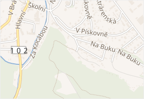 Pod Homolí v obci Štěchovice - mapa ulice