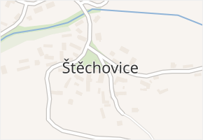 Štěchovice v obci Štěchovice - mapa části obce