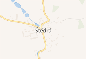 Štědrá v obci Štědrá - mapa části obce