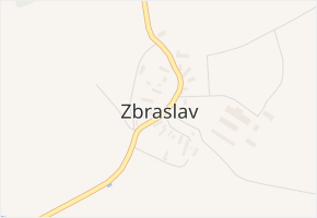 Zbraslav v obci Štědrá - mapa části obce