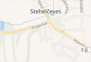 Ant. Dřevy v obci Stehelčeves - mapa ulice