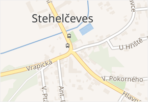 Hlavní v obci Stehelčeves - mapa ulice