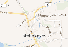 Na Lázni v obci Stehelčeves - mapa ulice
