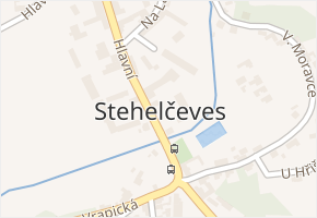 Stehelčeves v obci Stehelčeves - mapa části obce
