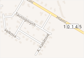 Taussigových v obci Stehelčeves - mapa ulice
