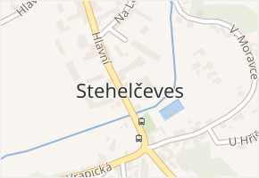V. Poláka v obci Stehelčeves - mapa ulice