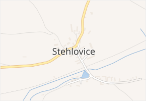 Stehlovice v obci Stehlovice - mapa části obce